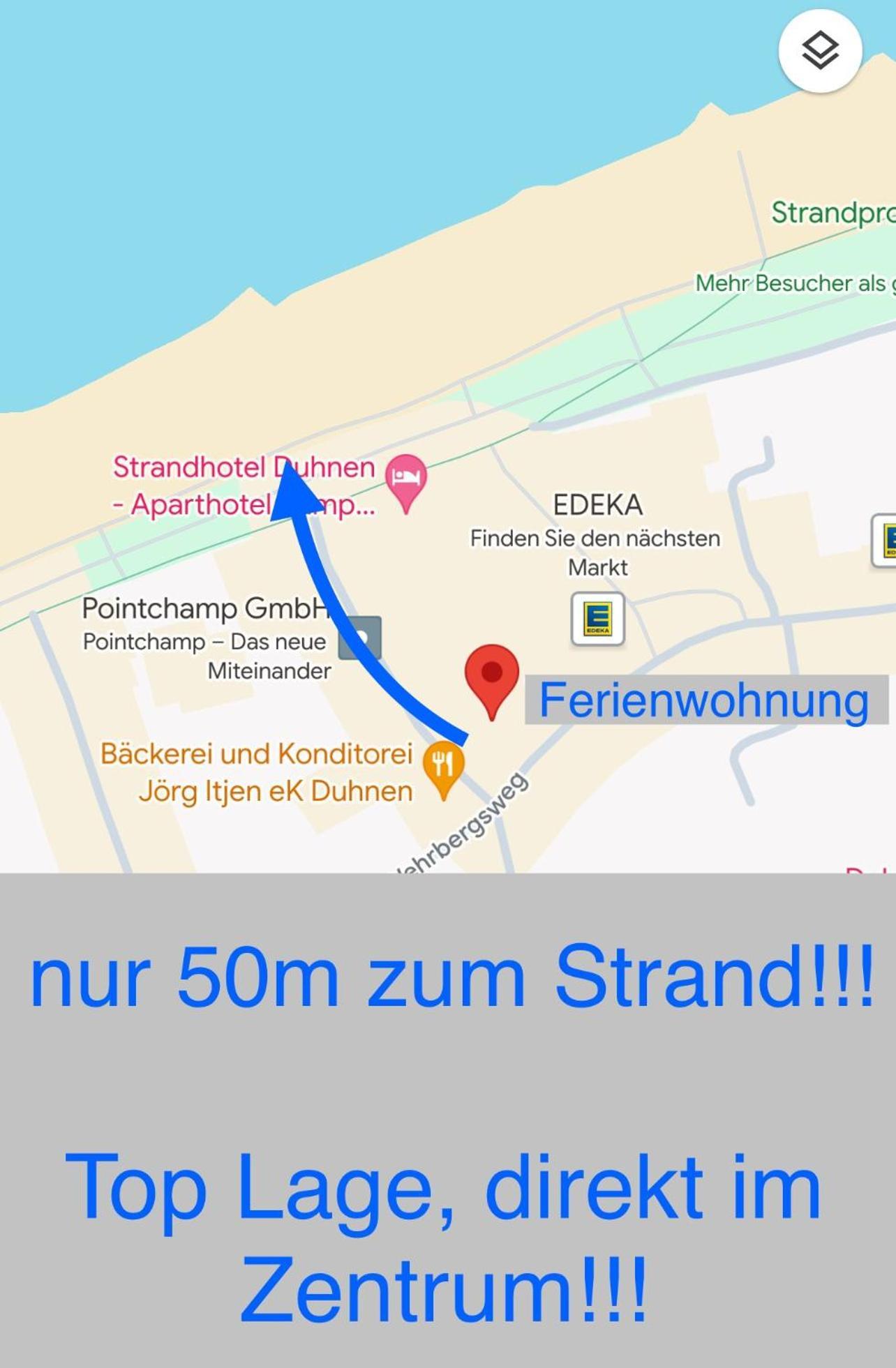 Traumhafte Ferienwohnung "Seekueste" In Cuxhaven - Duhnen In 1A Lage Im Haus Elbe 1 !!! 50M Zum Strand !!! Luaran gambar